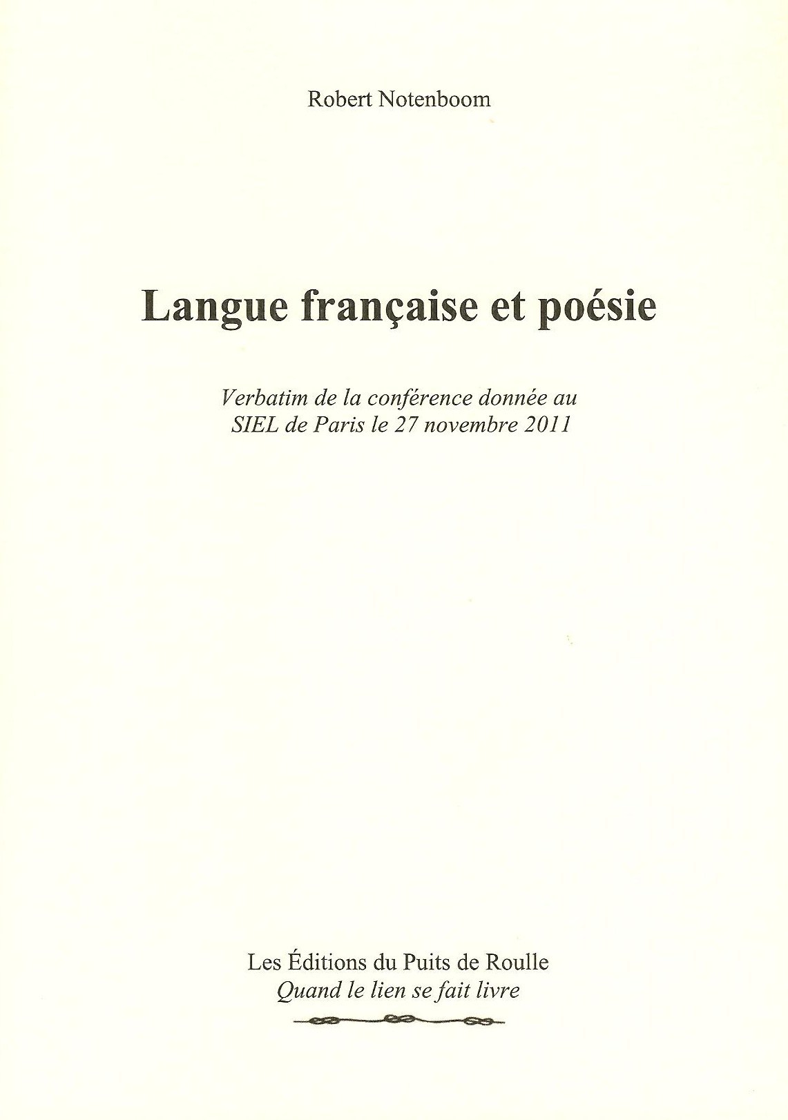 Langue Française et Poésie