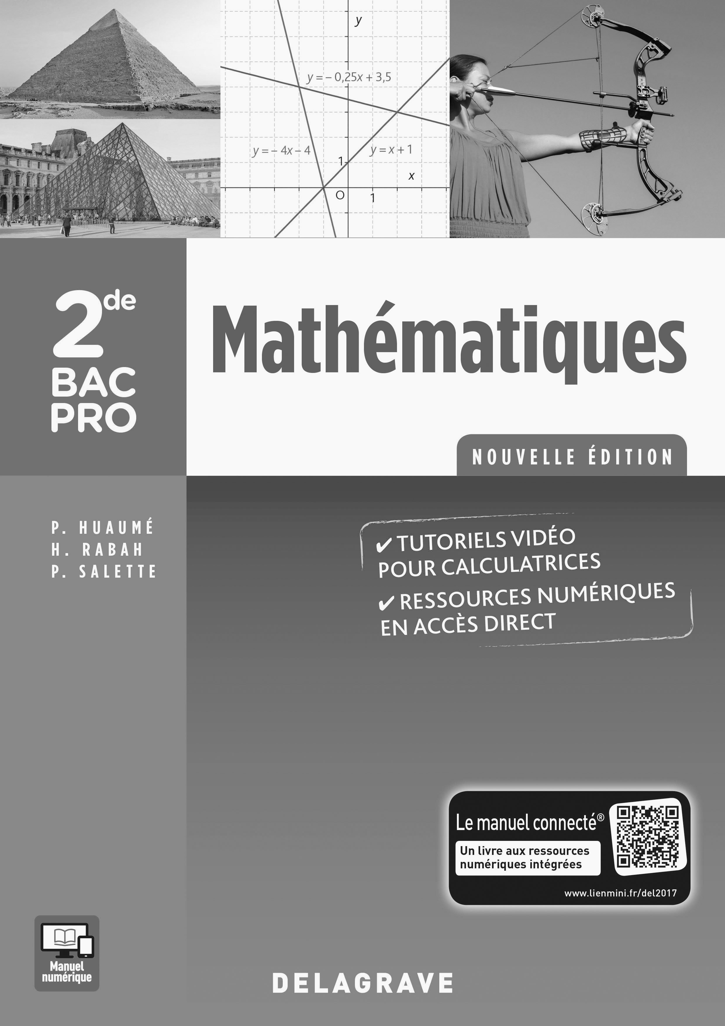 Mathématiques 2de Bac Pro (2017) - Spécimen enseignant