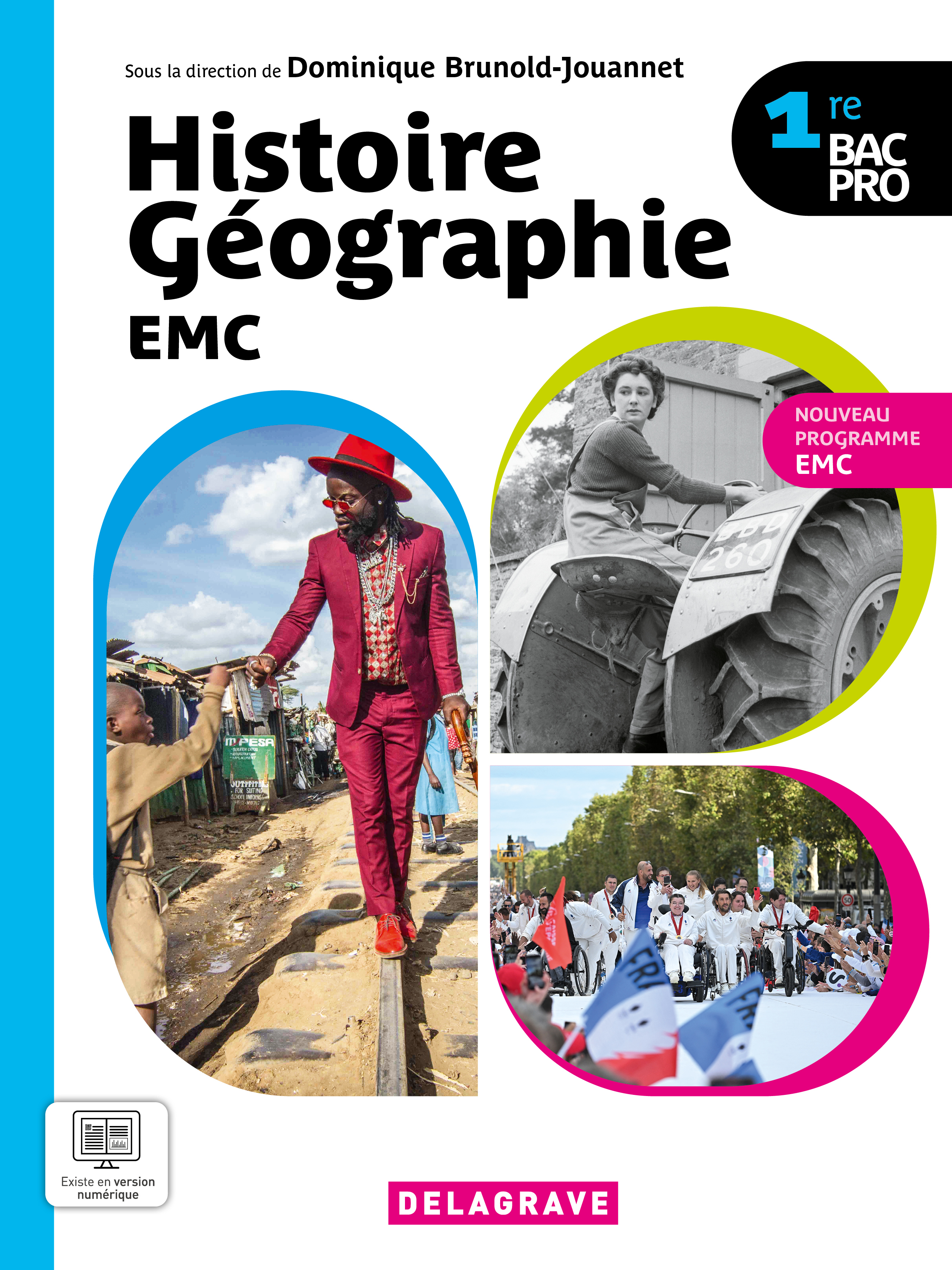 Histoire Géographie EMC 1re Bac Pro (2025) - Manuel élève