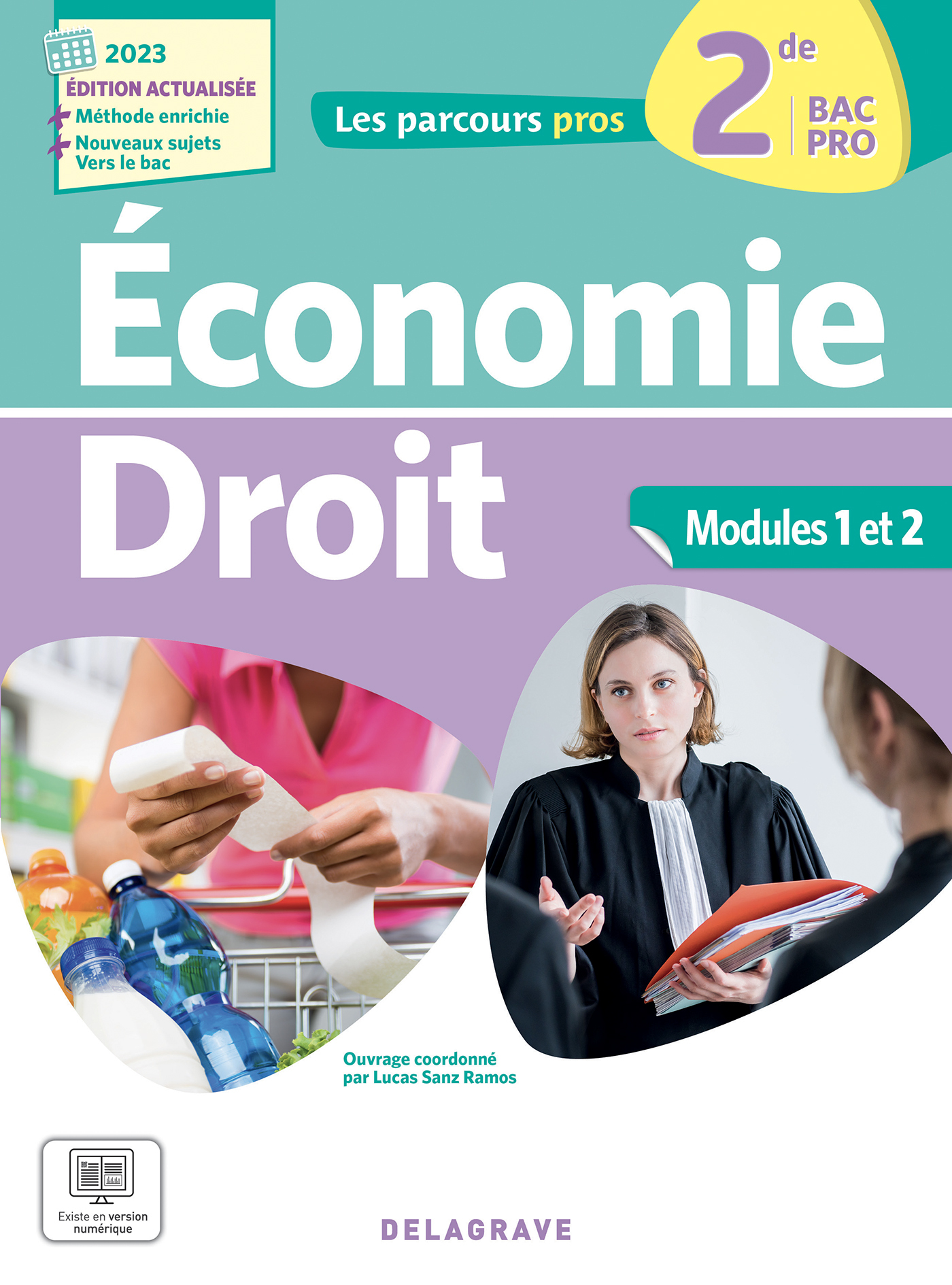 Les Parcours Pros - Économie-Droit 2de Bac Pro (2023) - Pochette élève