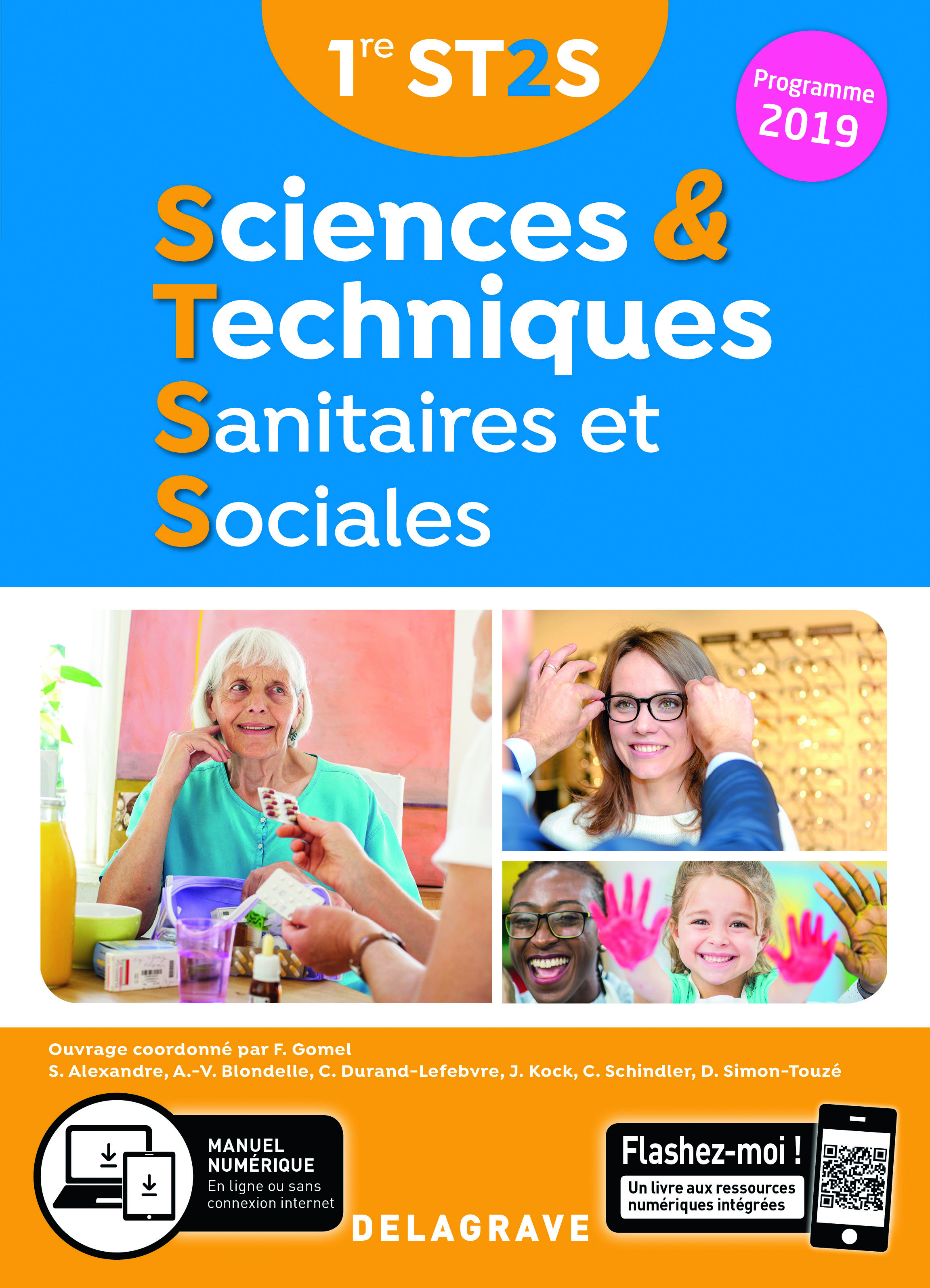 Sciences et Techniques Sanitaires et Sociales 1re ST2S (2019) - Manuel élève