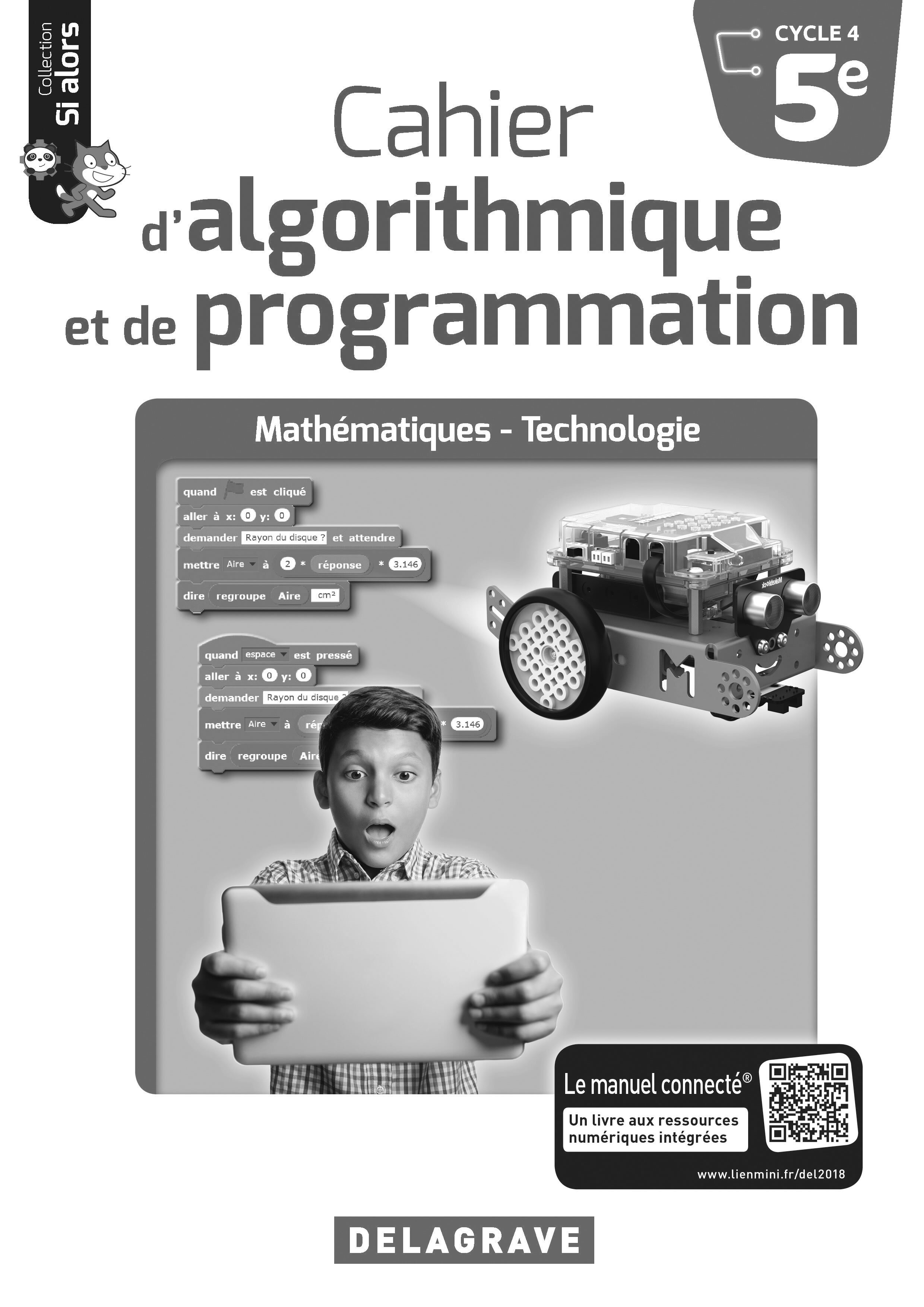 Cahier d'algorithmique et de programmation 5e (2018) - LDP