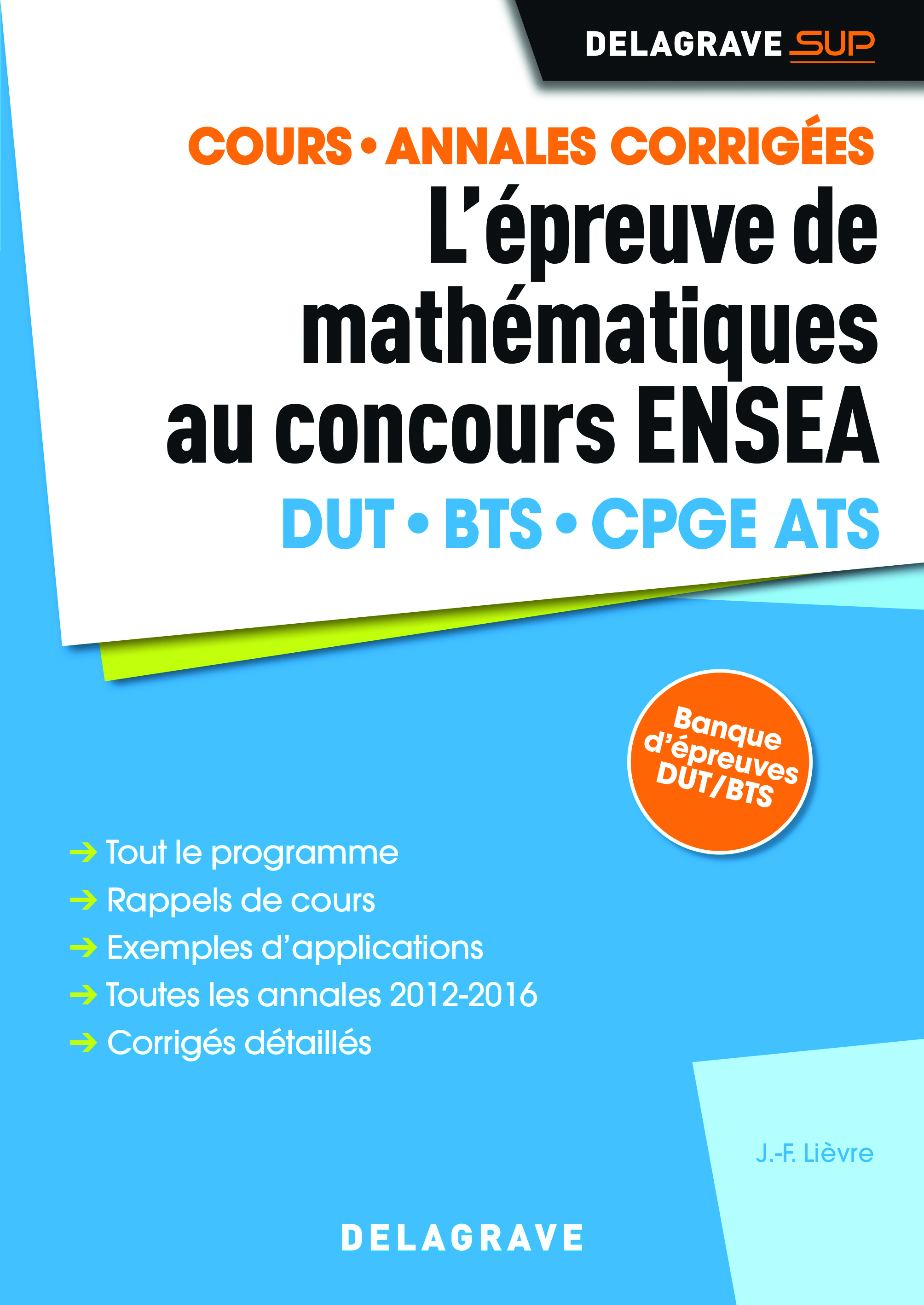 L'épreuve de mathématiques au concours ENSEA (2017) - Manuel élève