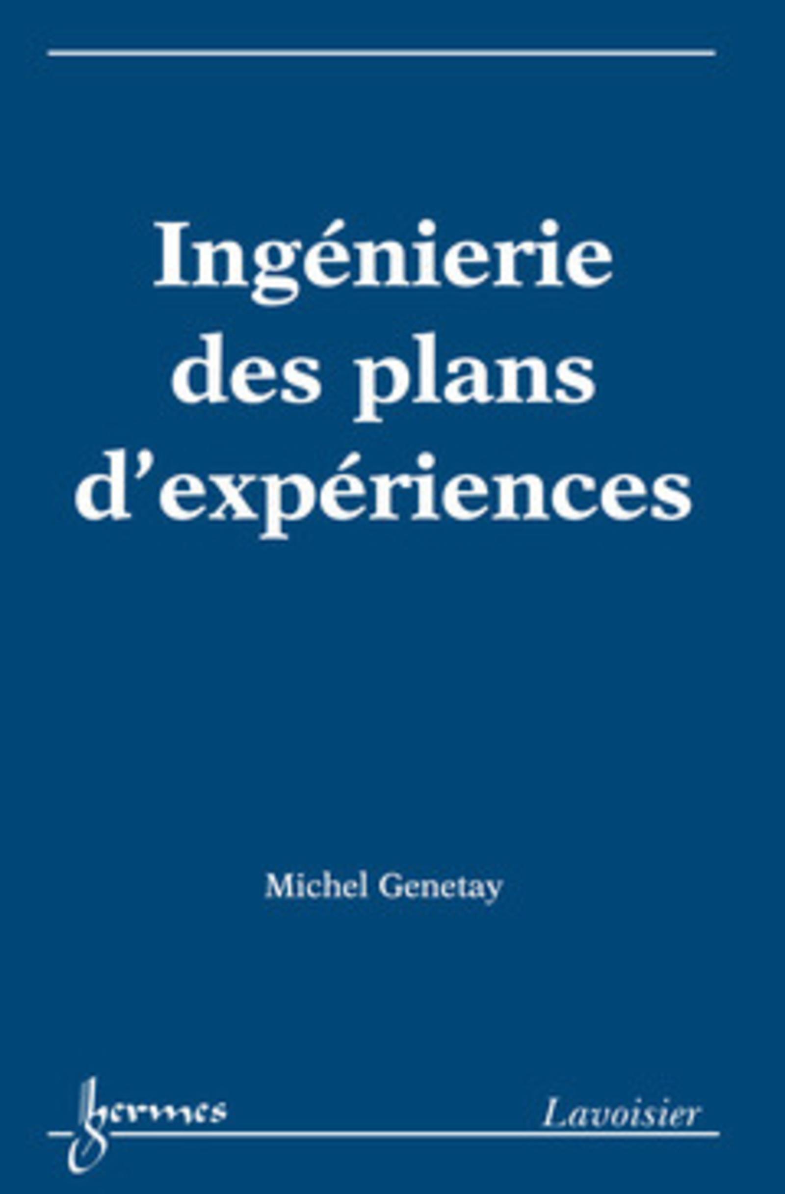 Ingénierie des plans d'expériences