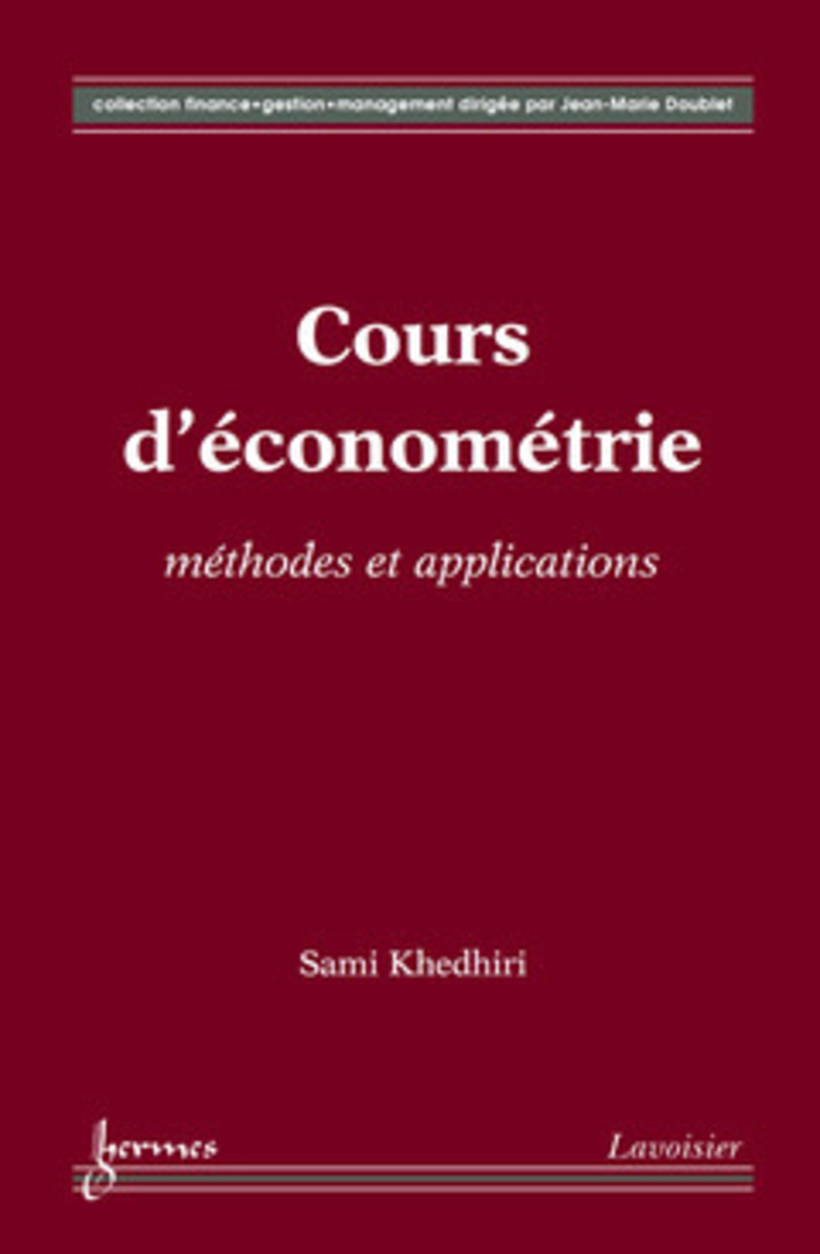 Cours d'économétrie : méthodes et applications