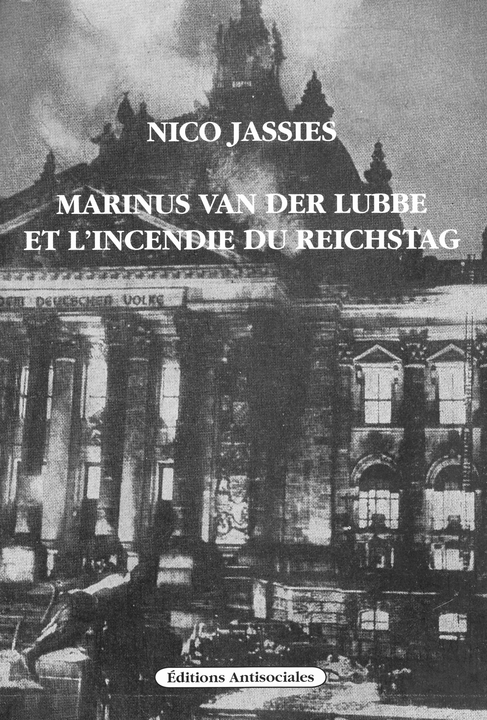 Marinus Van Der Lubbe et l’incendie du Reichstag
