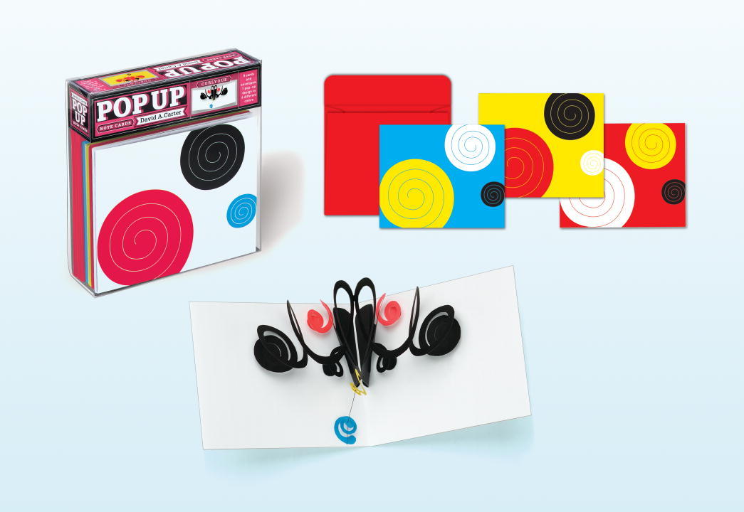 Pop-Up Note Cards (Curlycue) /anglais