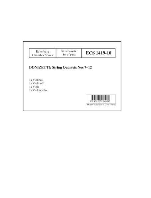 STREICHQUARTETTE NR. 7-12