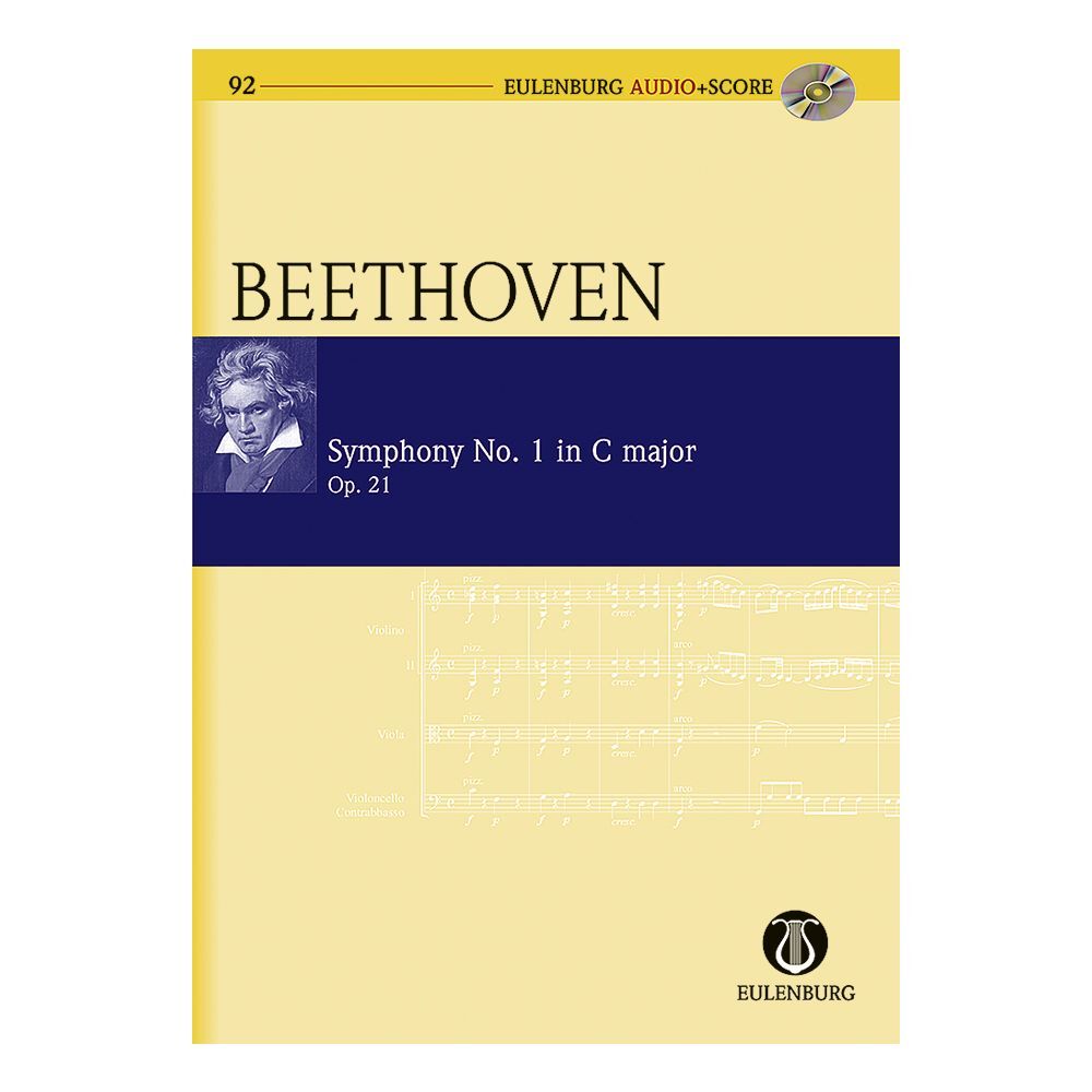 LUDWIG VAN BEETHOVEN : SYMPHONIE NR. 1 EN DO MAJEUR - PARTITION D'ETUDE + CD