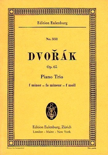 PIANO TRIO F MINOR OP. 65 B 130 POCHE