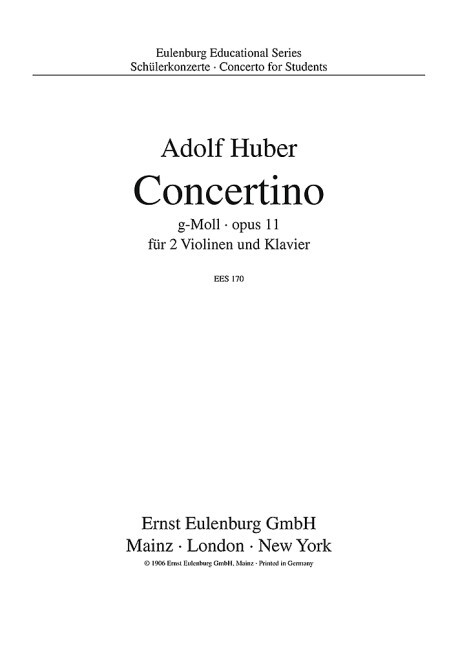 CONCERTINO G OPUS 11 VIOLON