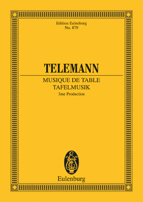 TAFELMUSIK (III VERS.) (BERGMANN) POCHE