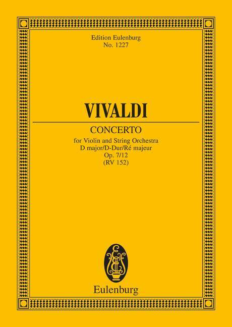 CONCERTO D MAJOR OP. 7/12 RV 214 / PV 152 POCHE