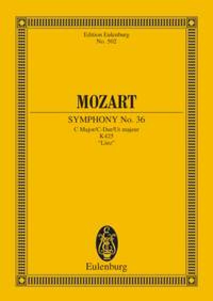WOLFGANG AMADEUS MOZART : SYMPHONIE NO. 36 UT MAJEUR - POCHE