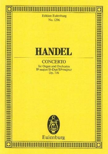 ORGAN CONCERTO NO. 12 B MAJOR OP. 7/6 HWV 311 POCHE