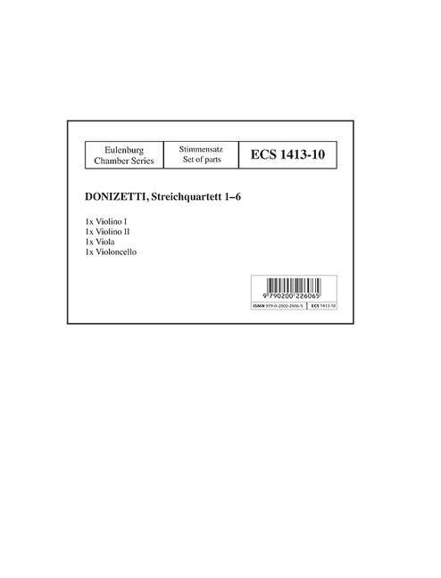 STREICHQUARTETTE NR. 1-6
