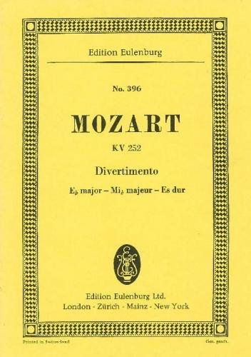 DIVERTIMENTO NO. 12 E FLAT MAJOR KV 252 POCHE