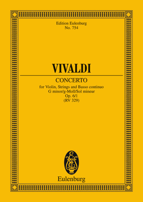 CONCERTO G MINOR OP. 6/1 RV 324 / PV 329 POCHE