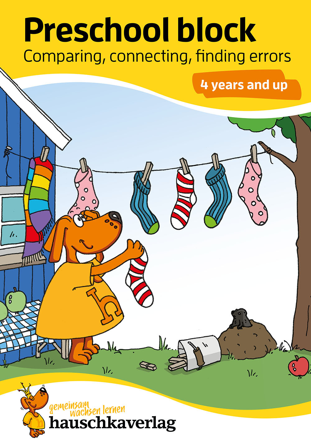 Kindergarten Activity Book from age 4 years - Line Tracing, connect-the-dots, spot the difference