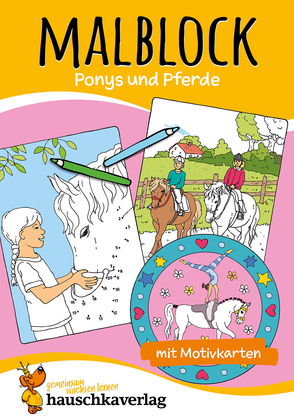 Malblock - Ponys und Pferde