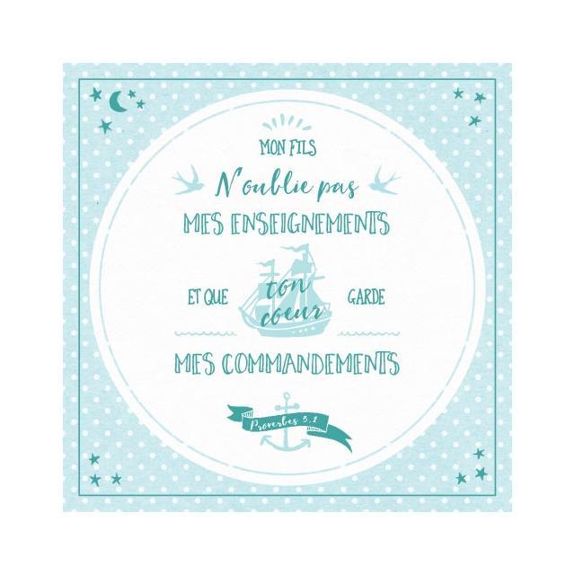 Tableau : mes commandements - proverbe 3.1