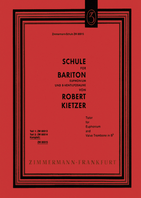 Tutor for Euphonium and Valve trombone in B-flat