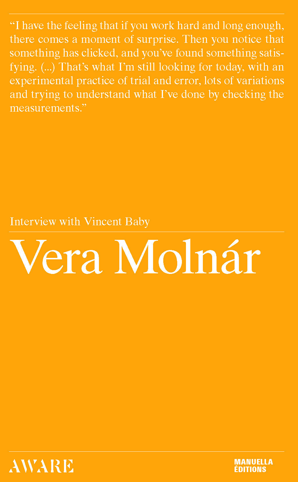 Vera Molnár : Interview with Vincent Baby