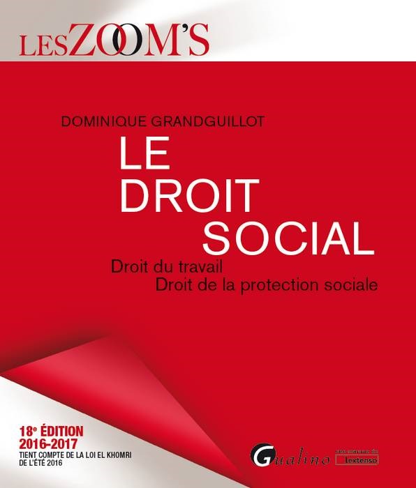 LE DROIT SOCIAL 2016-2017 - 18ÈME ÉDITION