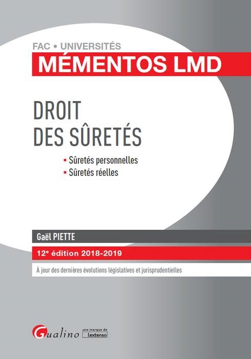 DROIT DES SURETES - 12EME EDITION