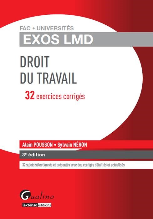 EXOS LMD - DROIT DU TRAVAIL - 3ÈME ÉDITION