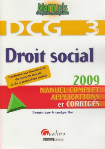 DROIT SOCIAL - DCG 3 - 3ÈME ÉDITION