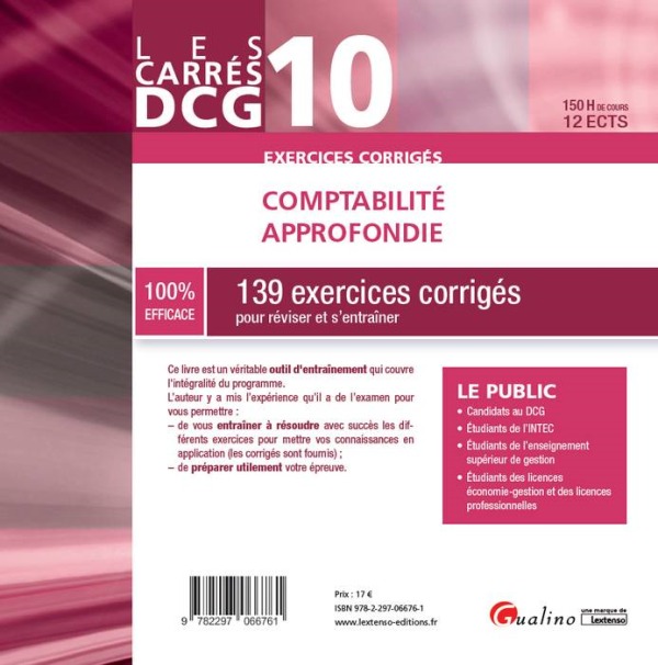 DCG 10 - EXERCICES CORRIGES - COMPTABILITE APPROFONDIE 6EME EDITION