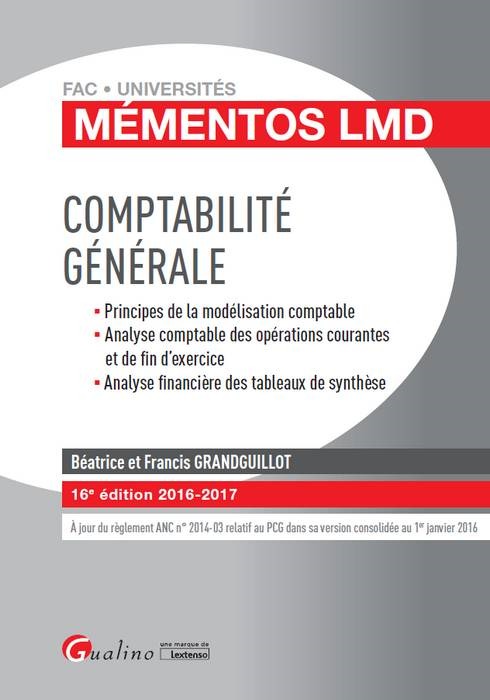 COMPTABILITÉ GÉNÉRALE 2016-2017 - 16ÈME ÉDITION