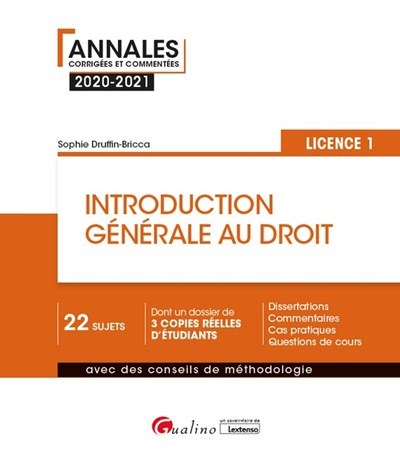 Introduction générale au droit - L1