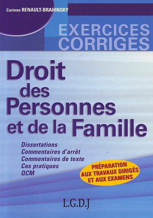 DROIT DES PERSONNES ET DE LA FAMILLE