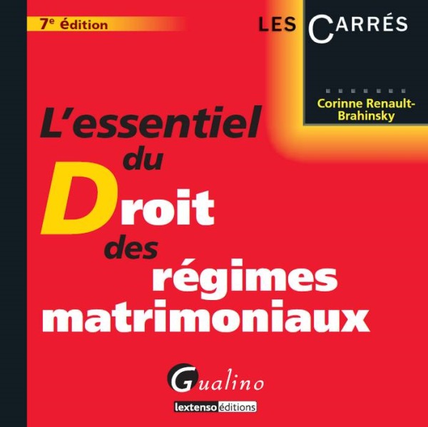 l essentiel du droit des regimes matrimoniaux
