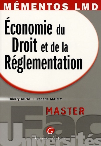 MÉMENTOS LMD - ECONOMIE DU DROIT ET DE LA RÈGLEMENTATION