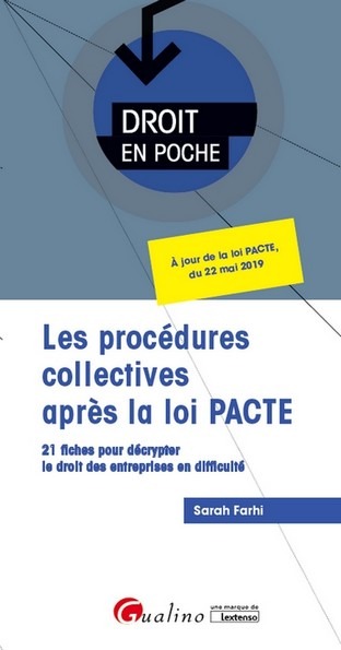 Les procédures collectives après la loi PACTE