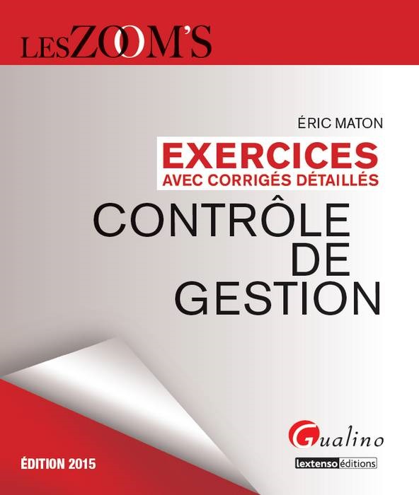 EXERCICES CORRIGÉS DE CONTRÔLE DE GESTION