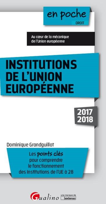 INSTITUTIONS DE L UNION EUROPEENNE 9EME EDITION