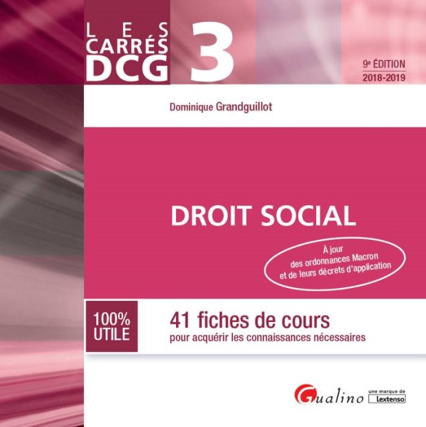 DCG 3 - DROIT SOCIAL - 9EME EDITION