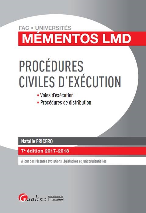 PROCEDURES CIVILES D'EXECUTION 7EME EDITION