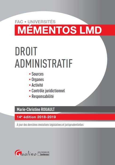 DROIT ADMINISTRATIF - 14EME EDITION