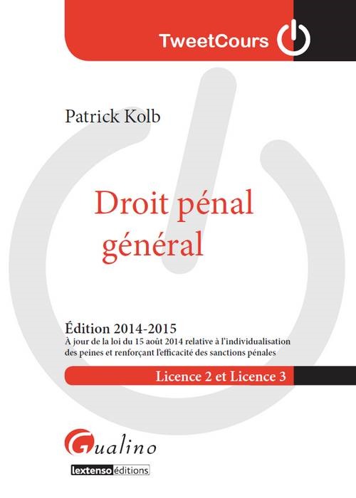 DROIT PÉNAL GÉNÉRAL