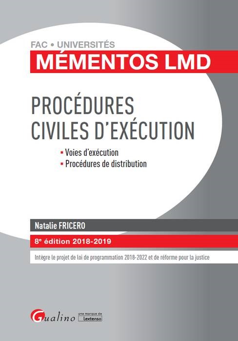 PROCEDURES CIVILES D'EXECUTION - 8EME EDITION