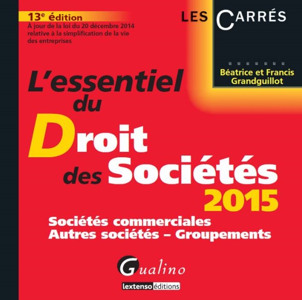 l essentiel du droit des societes 2015