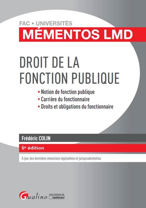 DROIT DE LA FONCTION PUBLIQUE 5EME EDITION