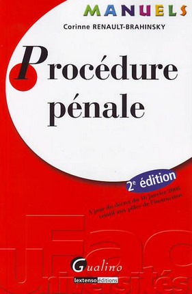 MANUEL - PROCÉDURE PÉNALE - 2ÈME ÉDITION