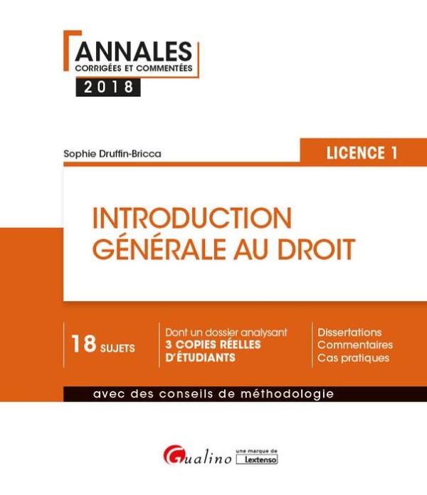 INTRODUCTION GENERALE AU DROIT - L1-S1 2EME EDITION