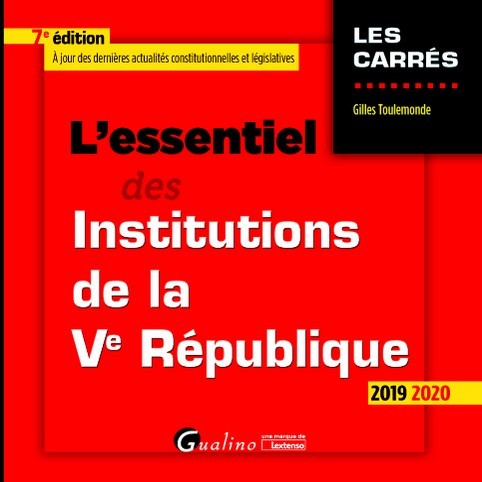 L'essentiel des Institutions de la Ve République